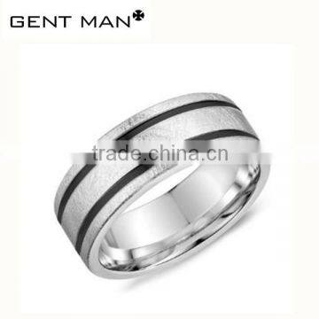 USA style men steel jewelry never fade healthy anti-allergy titanium men ring nickle free