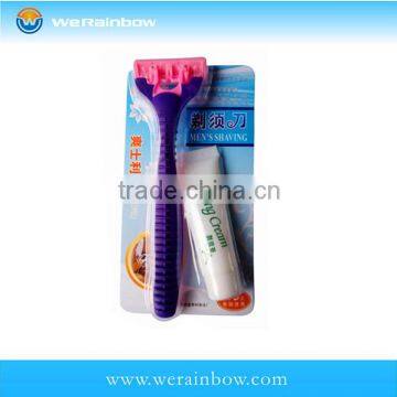 hot sale cheap men system triple blade razor