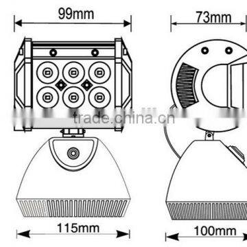 Portable LED Rechargeable Flood Light With AC/DC Car Adapter, Emergency LED Rechargeable Work Light (SR-RWM-18A,18W)Magnet Type photo-5