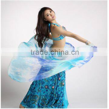 Wuchieal 3 Gradient Color Rayon Belly Dance Veils photo-3