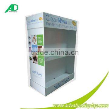 Strong simple design paper pallet display for sanitizing furniture & bed vac kids health care soft face paper