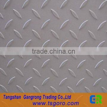 hebei chequered ms steel sheet and plate size from tangshan