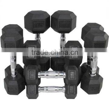 Hex Rubber Coated Dumbbell/Rubber dumbbell/Dumbbell