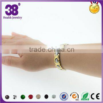Wholesale Stainless Steel Bracelet With Silver Gold Magnetic for Men Trends Bracelets Jewelry photo-6
