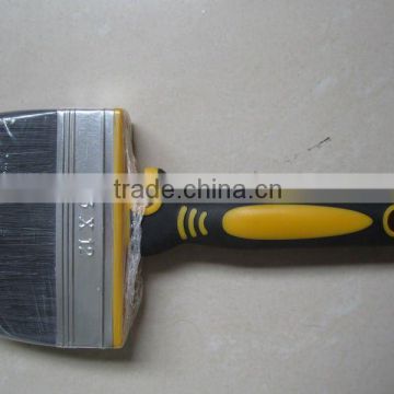 Wall brush with soft handle