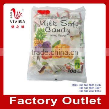 Ball Shape Fruity Milk Flavor Thailand Center Filled Soft Candy photo-2