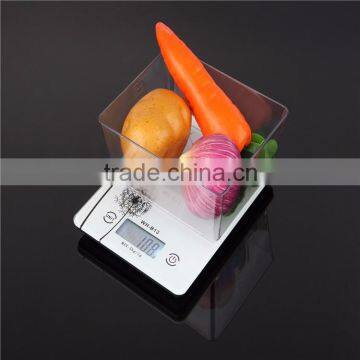 WH-B13L Tempered Glass Manual Electronic Digital Kitchen Scale 5kg photo-6