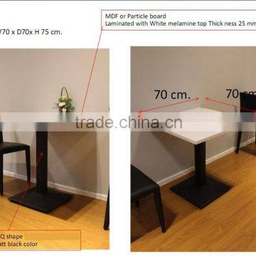 wooden furniture top steel frame bar table