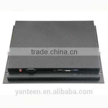 Aluminum Front Bezel 19inch Rack Mount Industrial LCD Mnitor With Front Plate IP65 photo-3