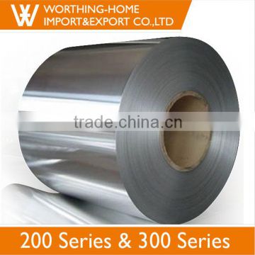 High Tensile Strength Cold Roll DDQ Quality 1000mm 1240mm Width SUS 201 304 Tisco Stainless Steel Coil