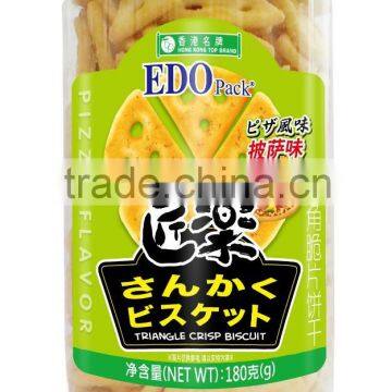 EDO Pack Pizza Flavor Triangle Crisp Biscuit