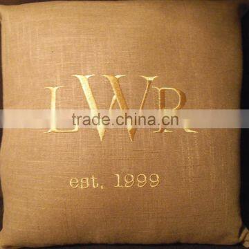 Chinese embroidered ring bearer jute pillows