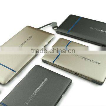 2015 OEM fashion design logo custom 7.8mm Thickness Untra Slim powerbank 5000mAh credit card size power bank