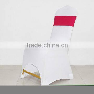 Factory Low Price Wedding Decoration Red Band for Chair Cover