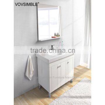 hot selling white freestanding bathroom vanity, white bathroom cabinet set