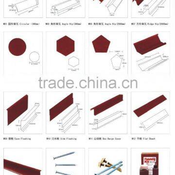 Stone Coated Roof Sheet Accessories Ridge Hip/Roof Tiles Ridge Hip photo-6