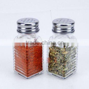 widely used square pepper jar, square chili jar