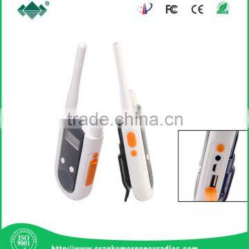 Commercial Handheld Hand Crank Walkie Talkie Long Range Emergency Radio