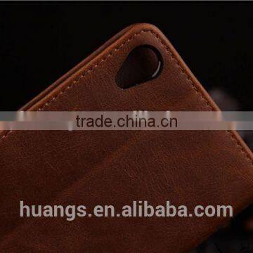 Exquisite PU Leather Pouch Stander Leather Case Flip Cover for Sony Xperia Z3 photo-5