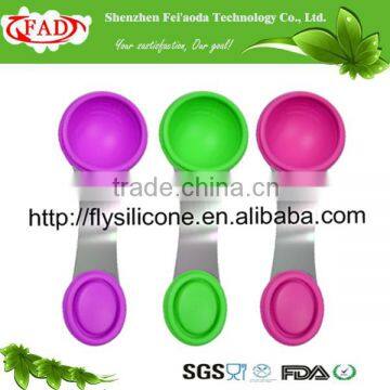 Useful Silicone measuring Spoon With Stainless Steel Handle