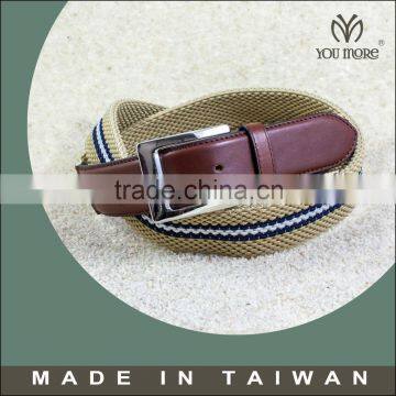 Mens boys womens ladies unisex cotton leather webbing belt