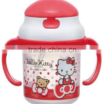 Infant Plastic Cute Straw Cup Training Cup