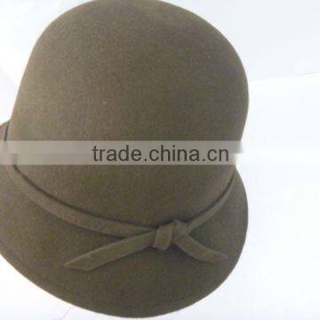 2012winther fashion women wool felt cloche bucket hat