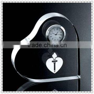 Hotsell Crystal Heart Clocks For Wedding Gifts