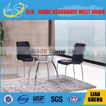 round shape tempered glass dinning table