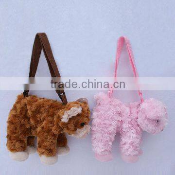 Plush animal bag