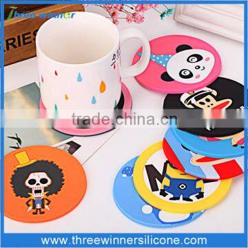 heat resistant cup mat round silicone cup mat