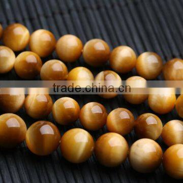 10mm natural african golden tiger eye loose strand beads for jewelry making