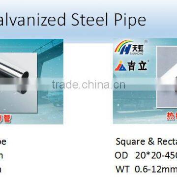 ASTM A500 4'-8'' Galvanized Round Hollow Section Mild Steel Pipe