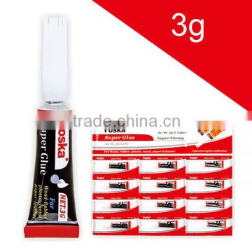 Hot sale 3g super glue blister card packing