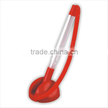 Economic Plastic Table Pen/desk ball pen with chain