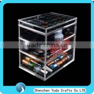 China Supplies Clear Acrylic Drawer For Makeup Products Plastic Drawer Storge Box