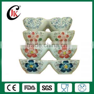 Painting Double Japanese Bowl Ceramic