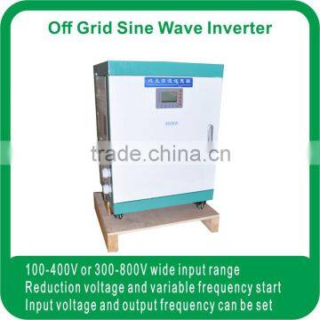 6000W 120VDC to 220V/380VAC Hybrid Inverter for Wind-solar System