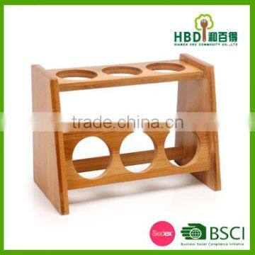 New Design Wooden Glass Spice Jar Rack Set for Promotional photo-5