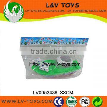 Cheap toys for kids, plastic pull line Chinese boat ,candy toys