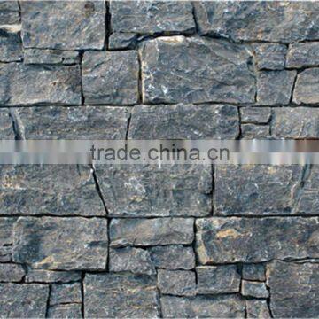 Cement Back Charcoal Stacked Stone