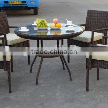 ZT-1008CT Aluminum cheap wicker dining set