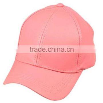 American Style Custom Plain Sport Hats Leather Baseball Cap photo-4