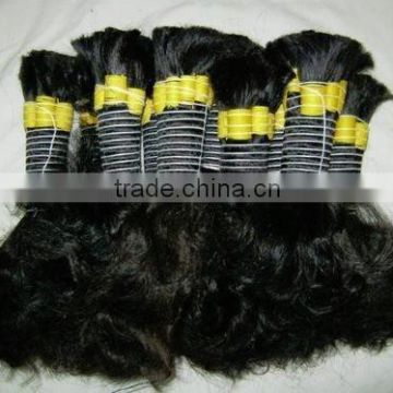 Unprocessed Cheap Indian Human Bulk Hair For Braiding Curly