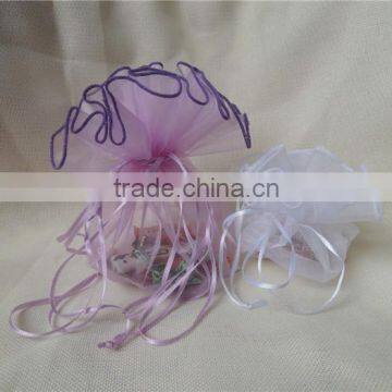 Wholesale Cheap Personalized Round Organza Bag for Birthday Gift Packing photo-2