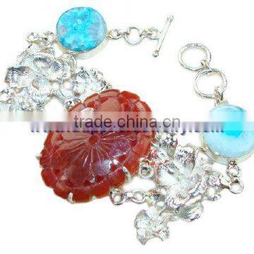 Elegant!! semiprecious stone jewellery Sterling Silver With Mens Gemstone Pendants Designers canary diamond engagement