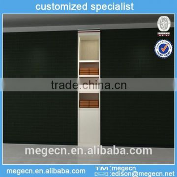 customized wooden wall clothing display cabinet systems