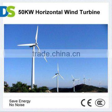 H 50KW Horizontal Axis Wind Turbine Tower