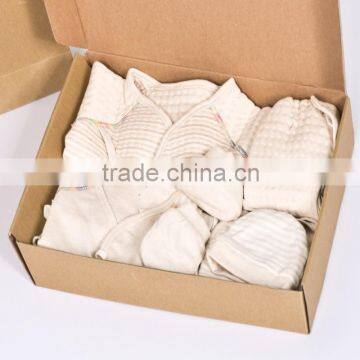 100% Cotton Nine Pieces Sets of Baby Clothing Sets Gift Box for Newborn Around Years