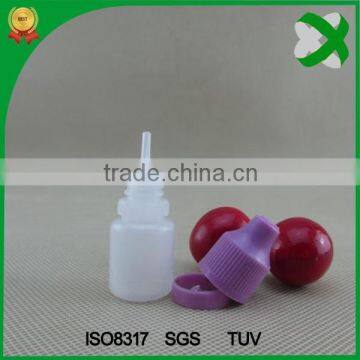 mass production 5ml ldpe e-juice favor bottle with long thin tip